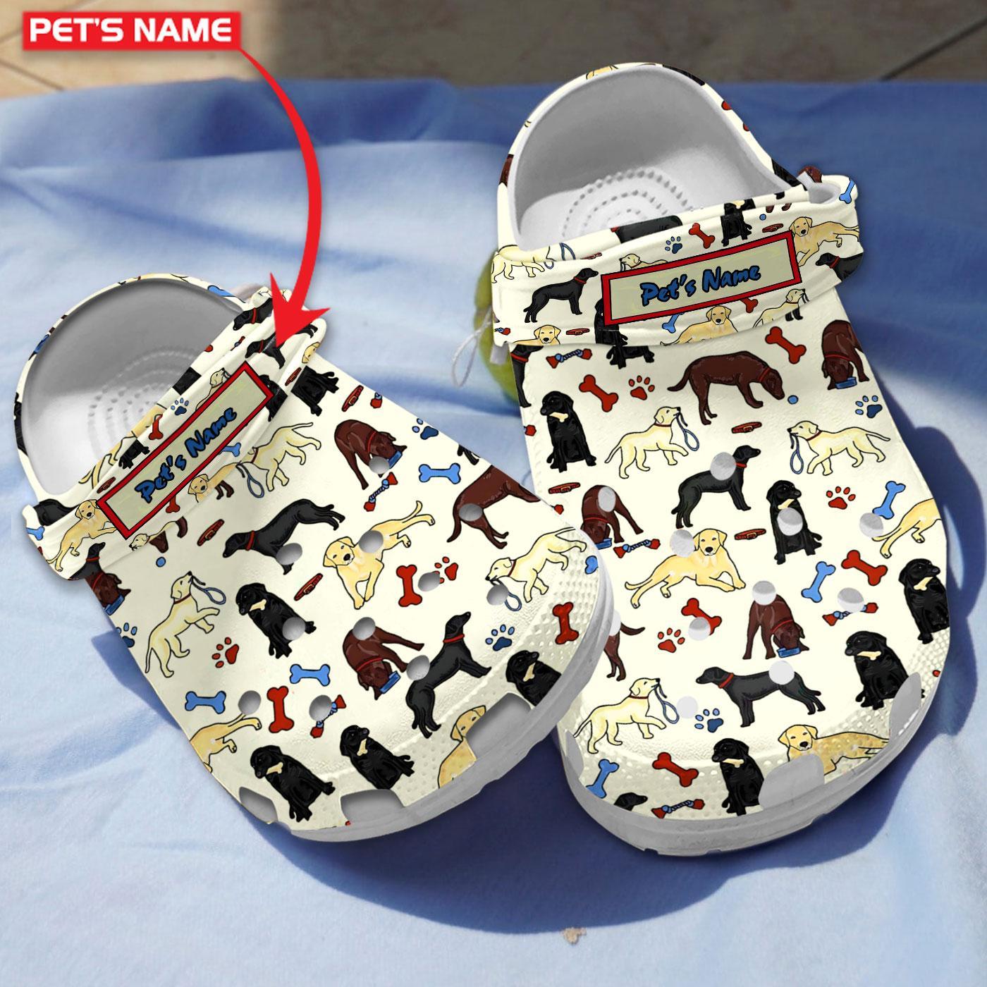 Beautiful Labradors Dogs Custom Clogs
