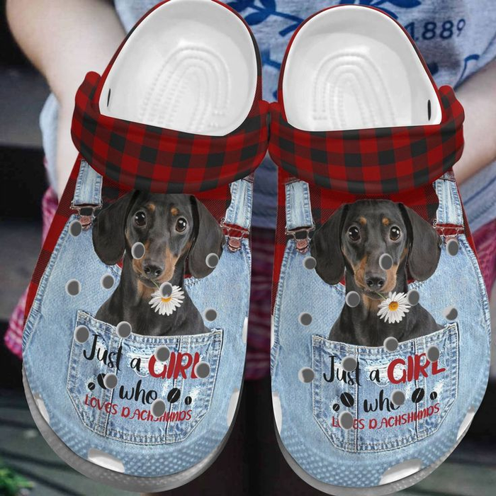 Just A girl Who Loves Dachshund Clogs For Kids And Adults