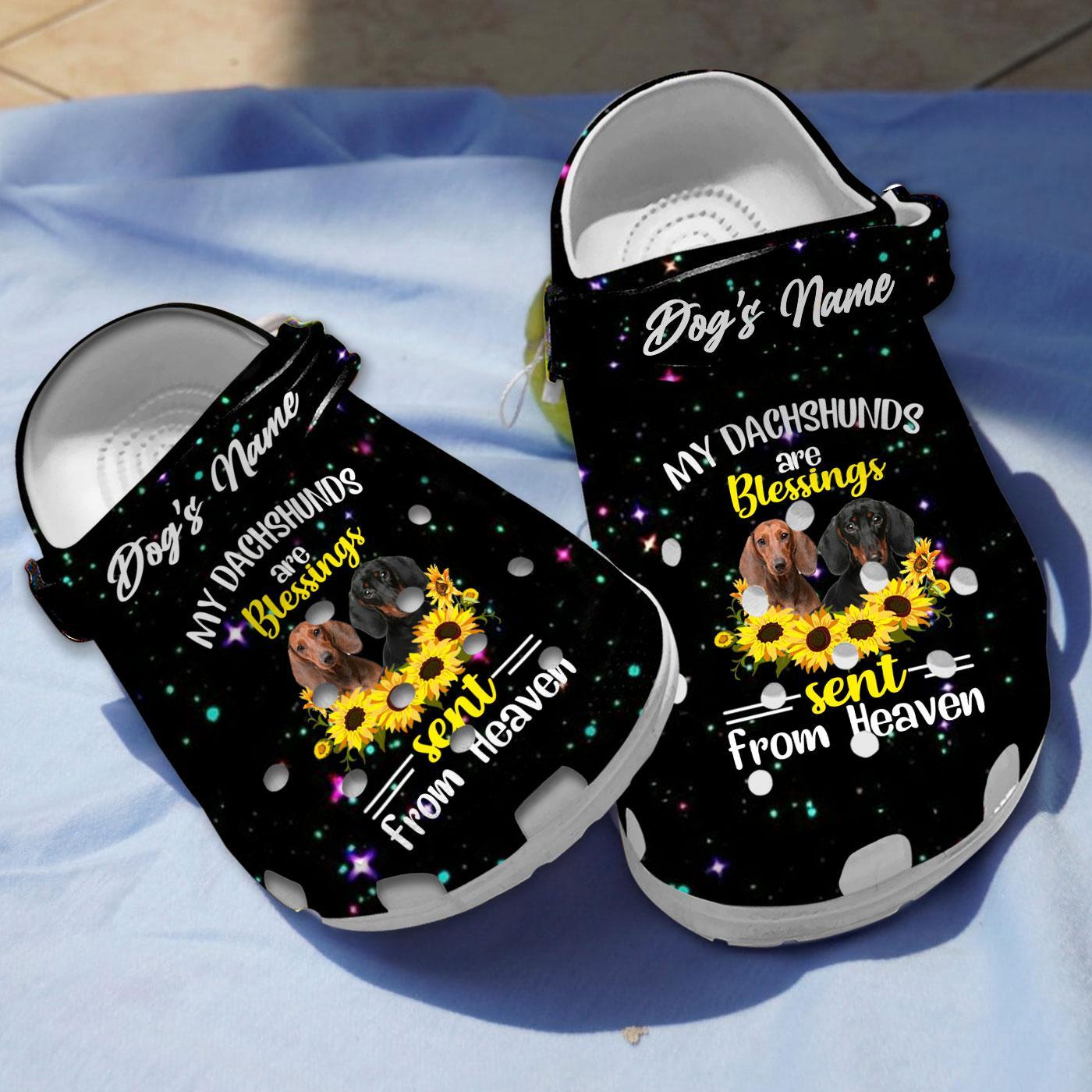 My Dachshund Are Blessing Clogs Shoes, Gift for Dog's Mom And Dog's Dad