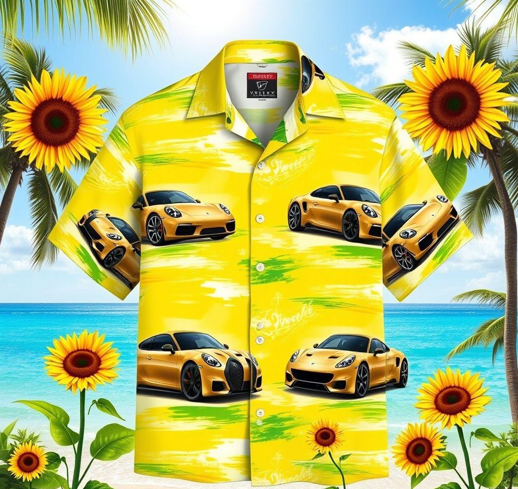 Vibrant Hawaiian Shirt with Modern Coupe Design