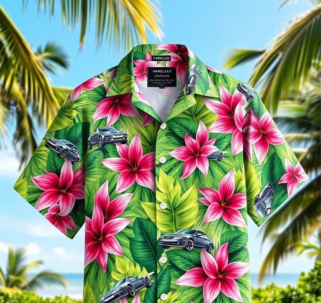 Vibrant Hawaiian Shirt with Tropical Prints