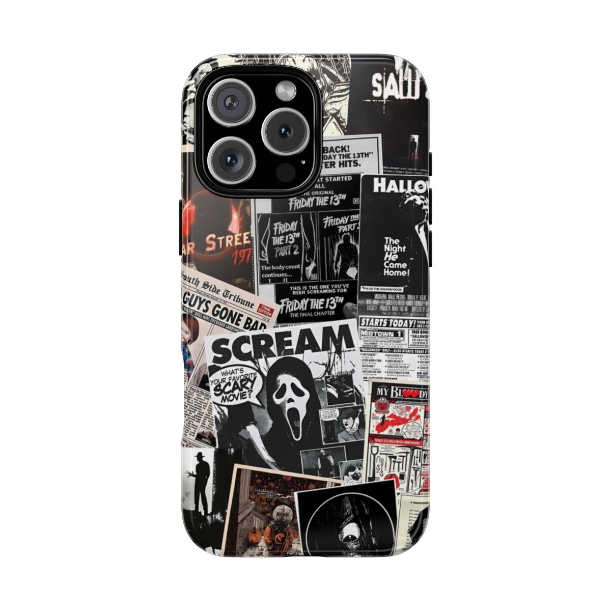 Halloween Horror Movie Collage Phone Case