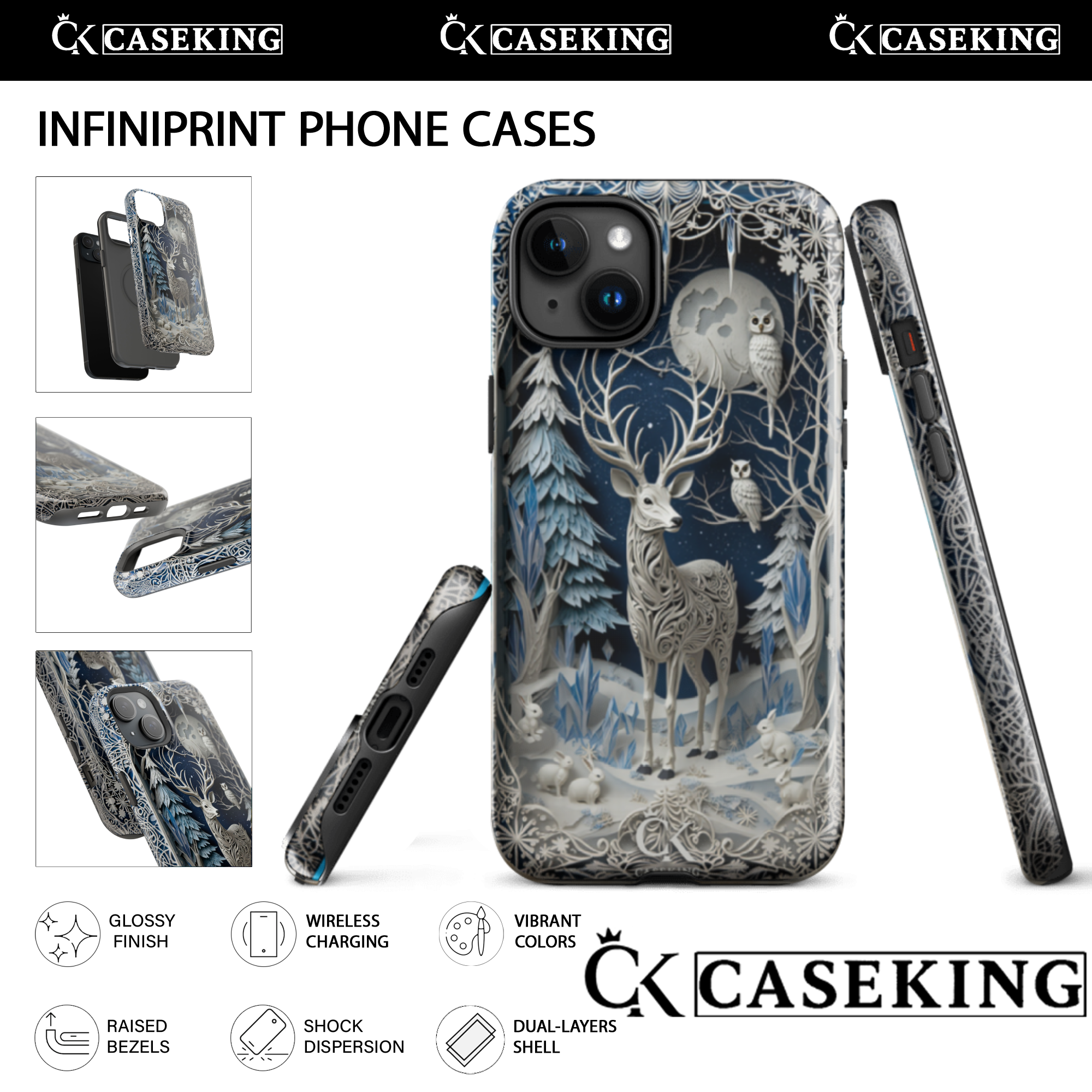 Winter Magic – Mystical Deer in the Snowy Forest