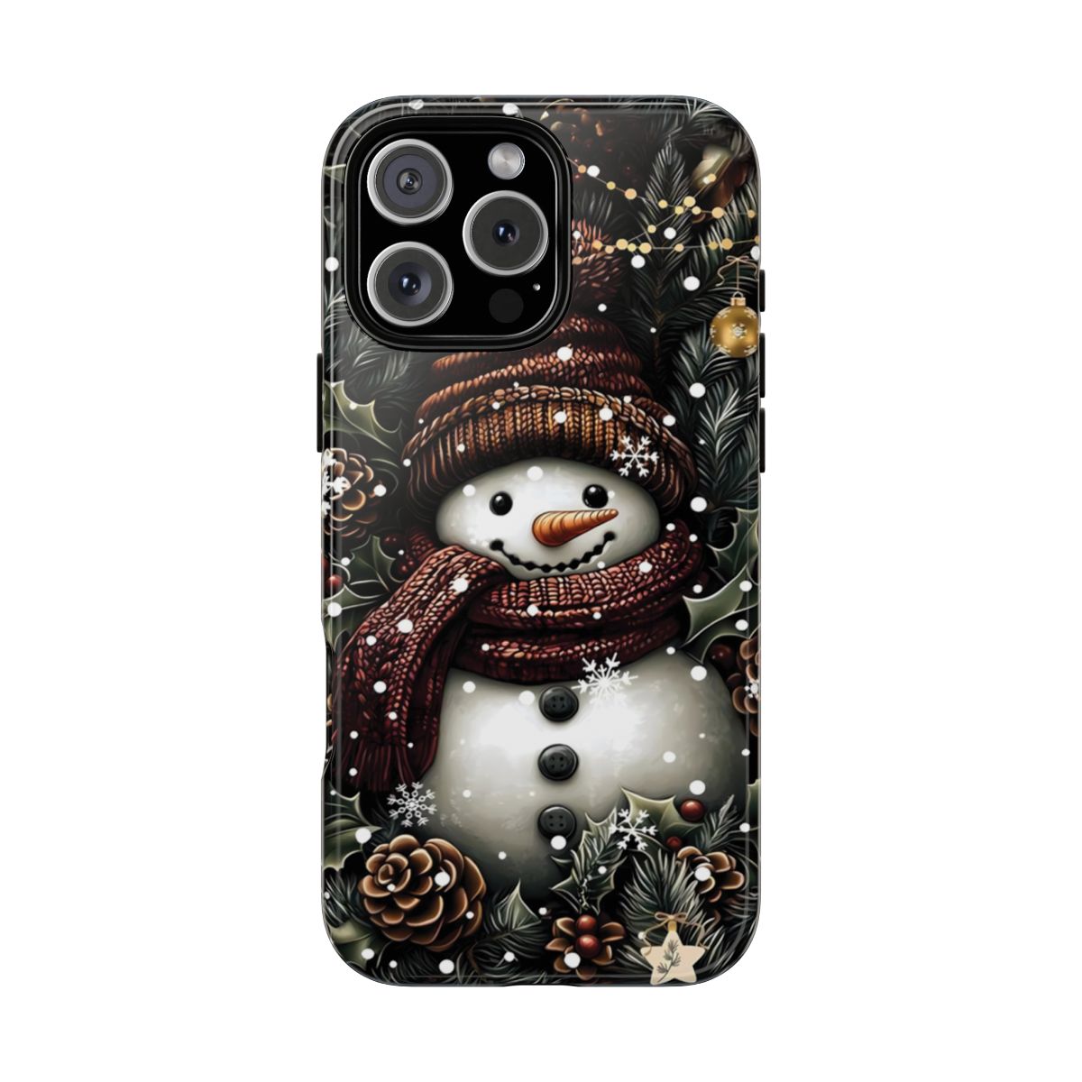 Tough Phone Case, Snowman Phone Case, Victorian Christmas Case, Snowman Lover Gift, Winter Phone Case, Stocking Stuffer