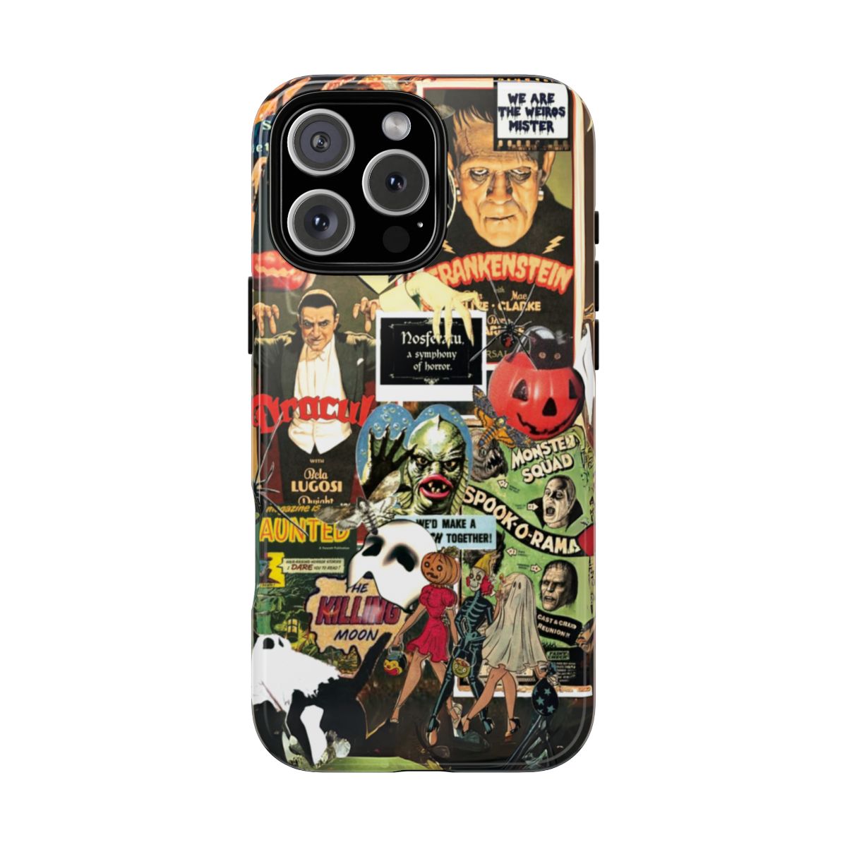 Classic Horror Monsters Phone Case Dracula, Frankenstein & Creature Gift