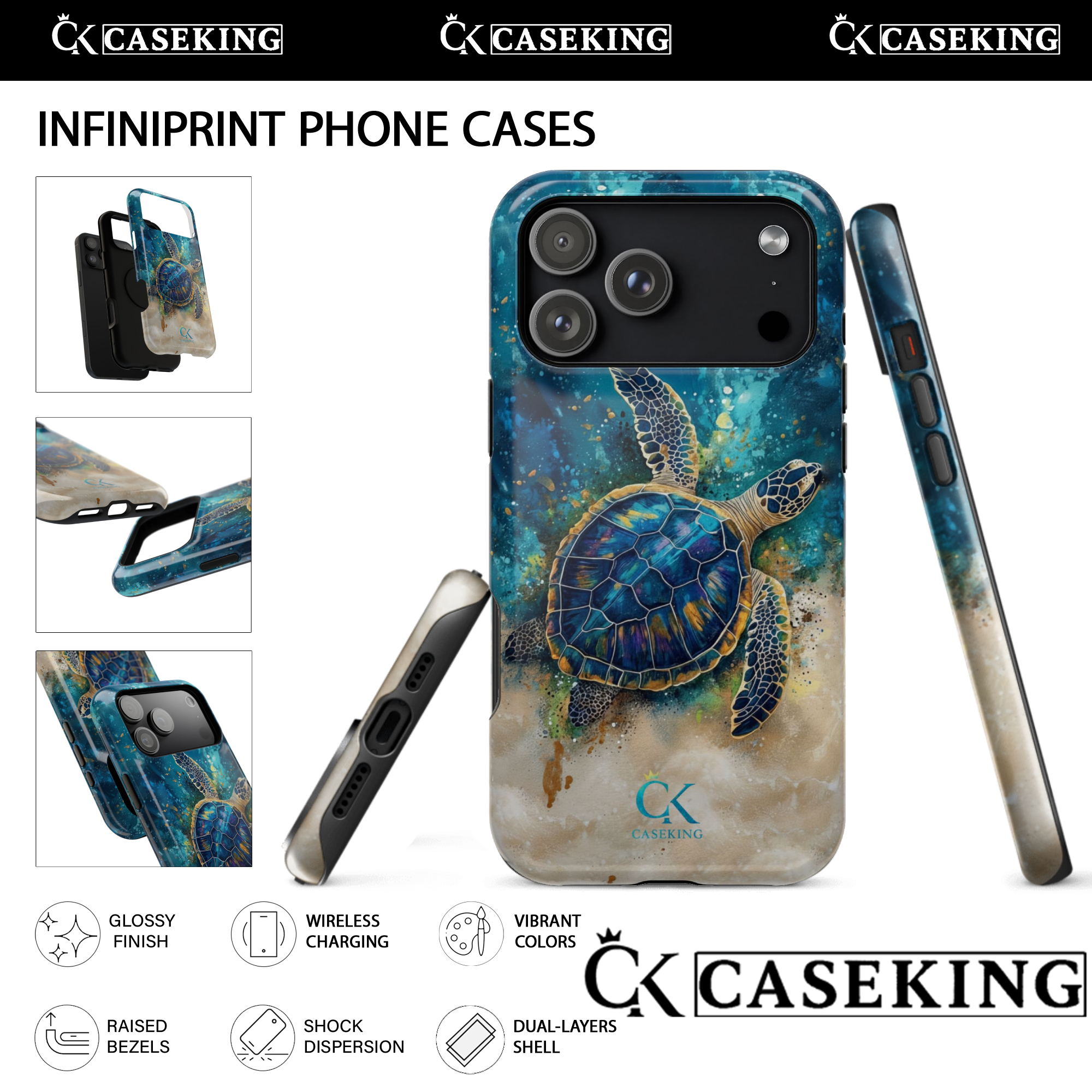 Sea Turtle Ocean Lover Vibrant Art Painting