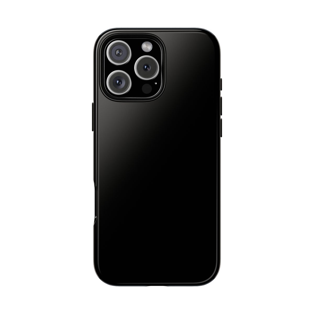 Solid Black Tough Phone Case