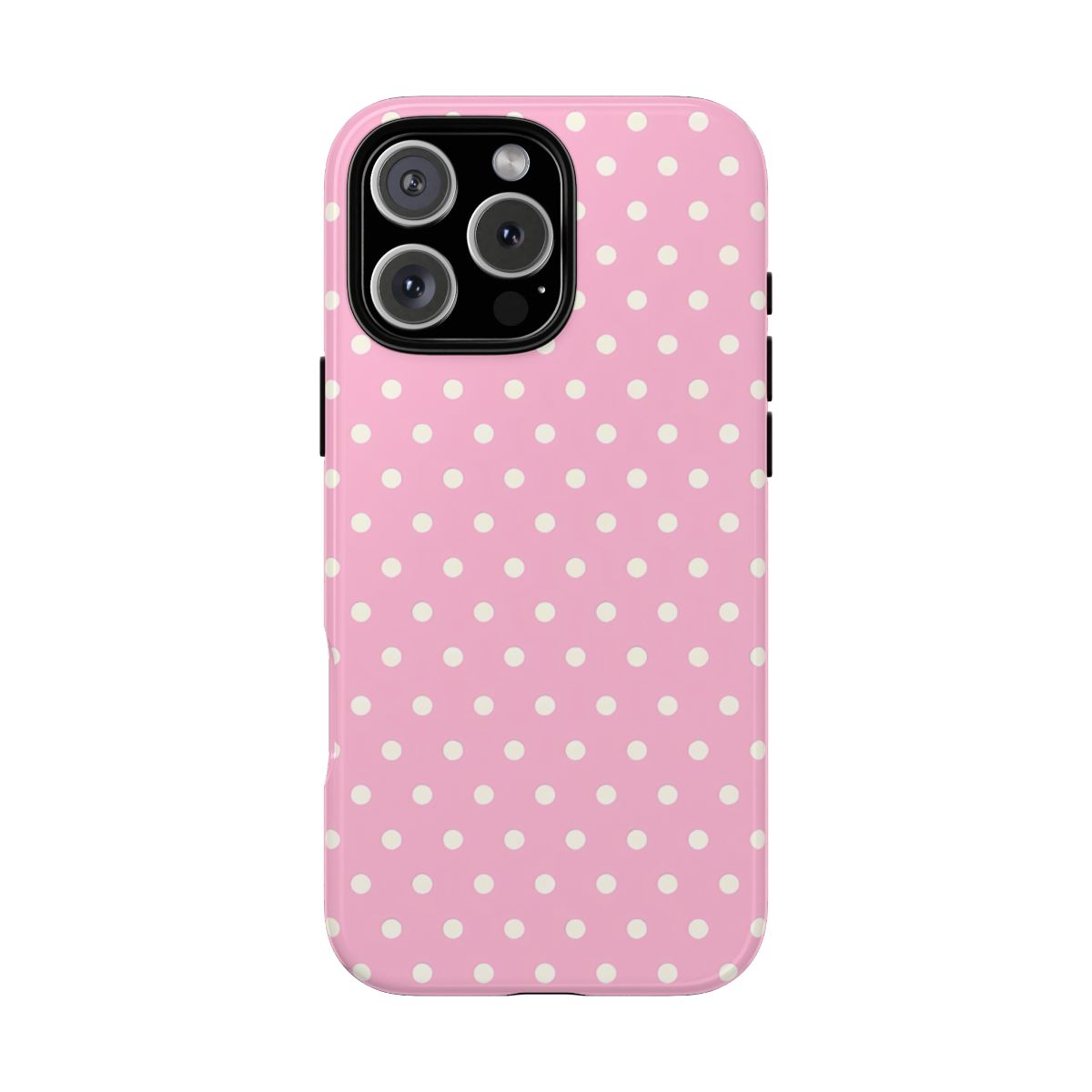 Pink Polka Dot Phone Case, Trendy Tech Accessory - Phone Case for Samsung/Iphone/Google