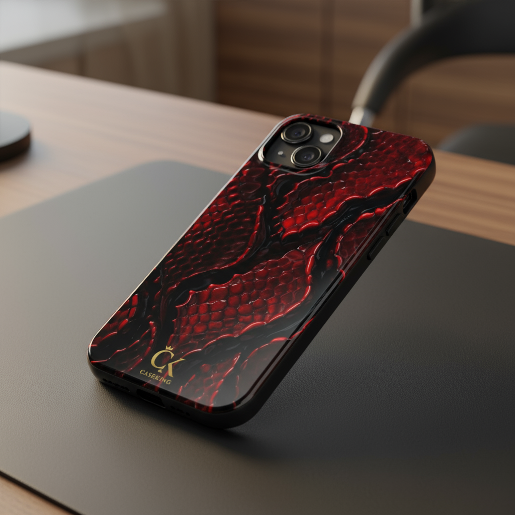 Ruby Snake Skin 3D Texture Luxury Exotic Material