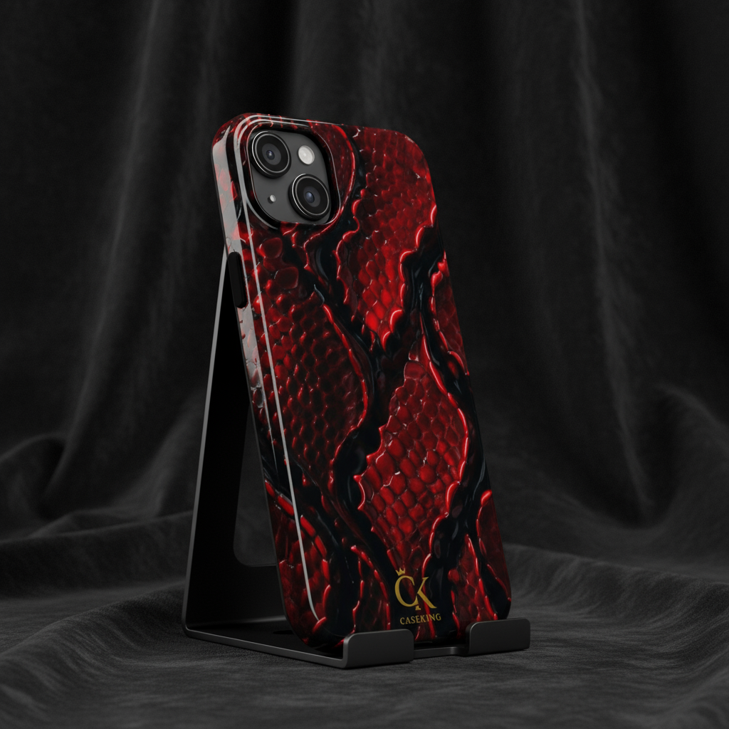 Ruby Snake Skin 3D Texture Luxury Exotic Material