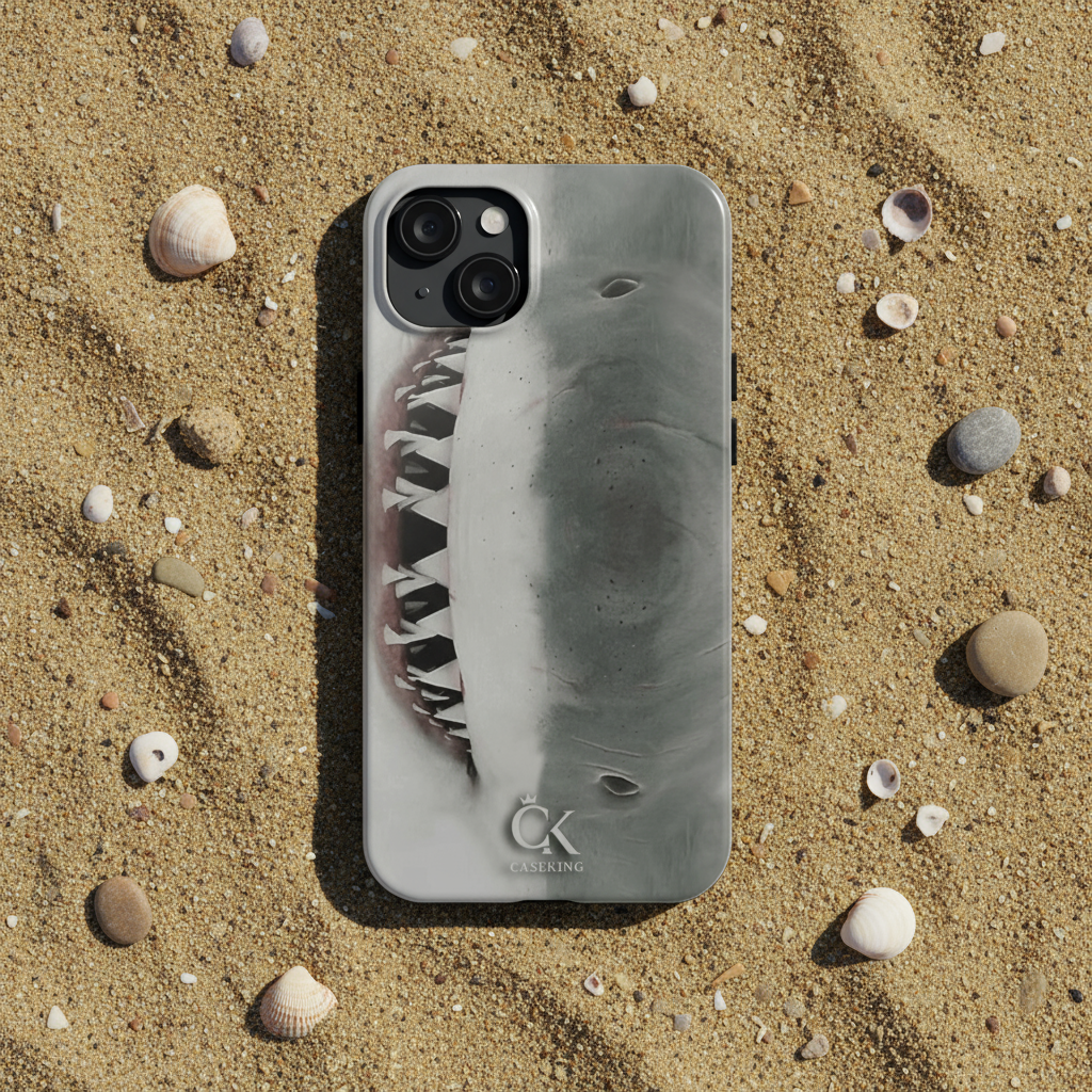 Cute Funny Shark Face 3D Texture