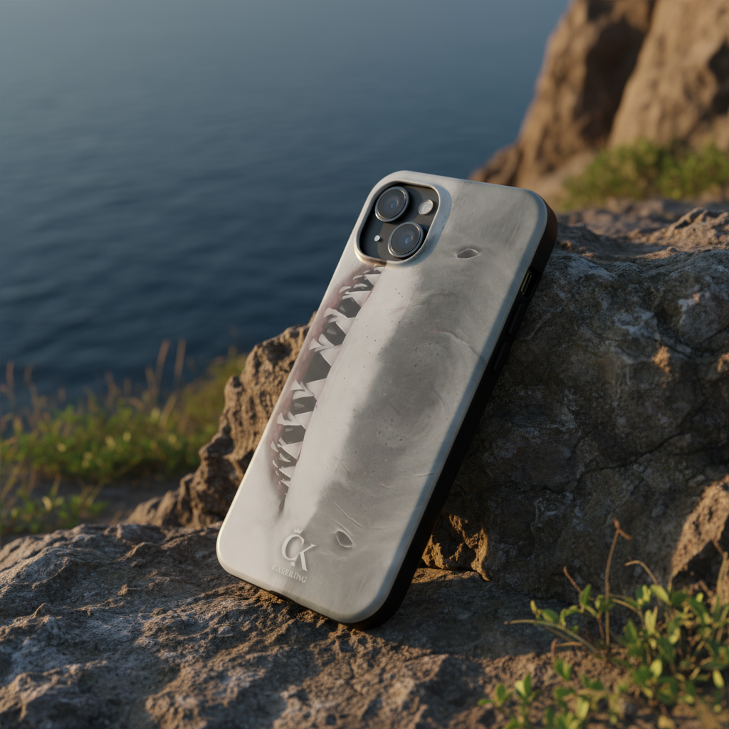 Cute Funny Shark Face 3D Texture