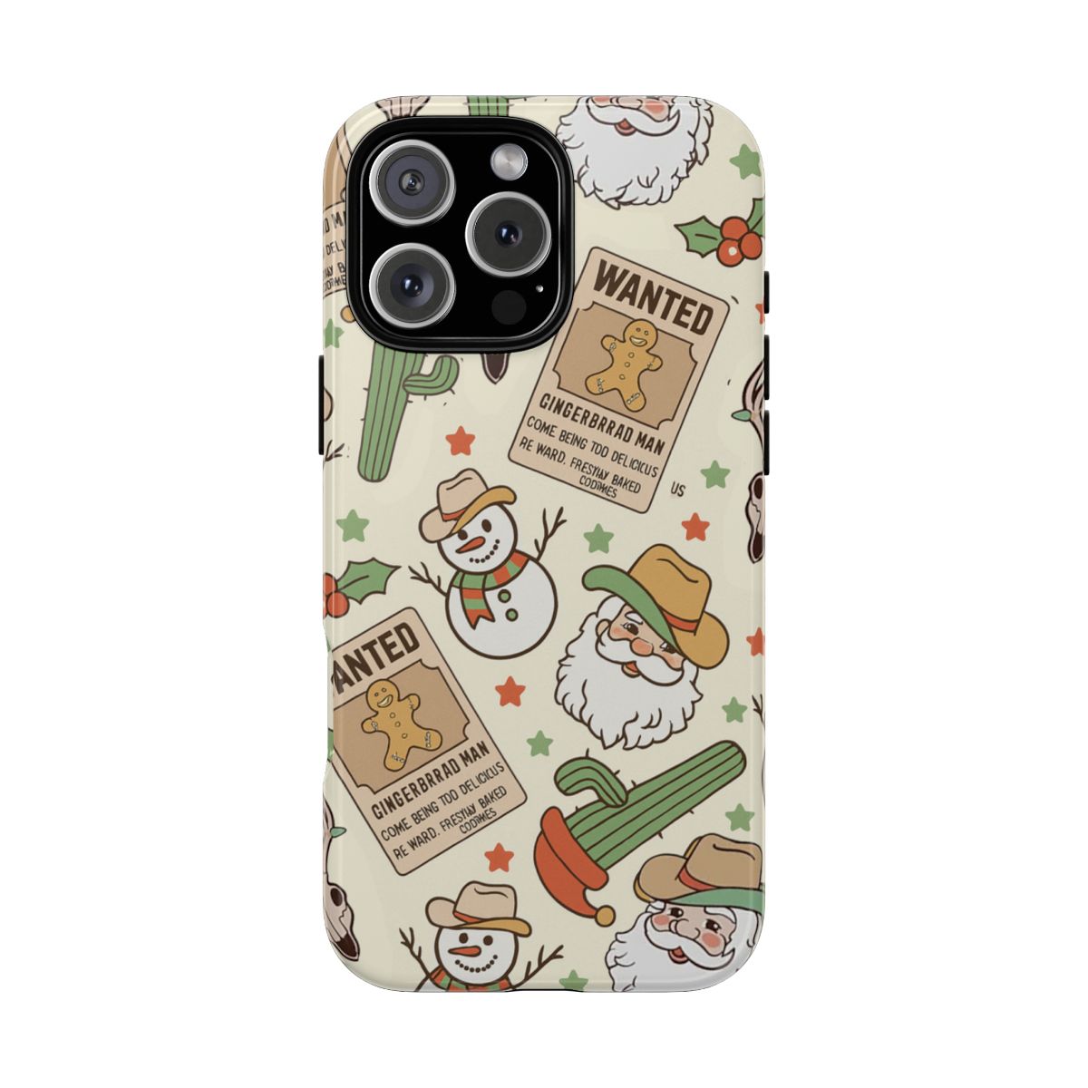 Cowboy Christmas phone case