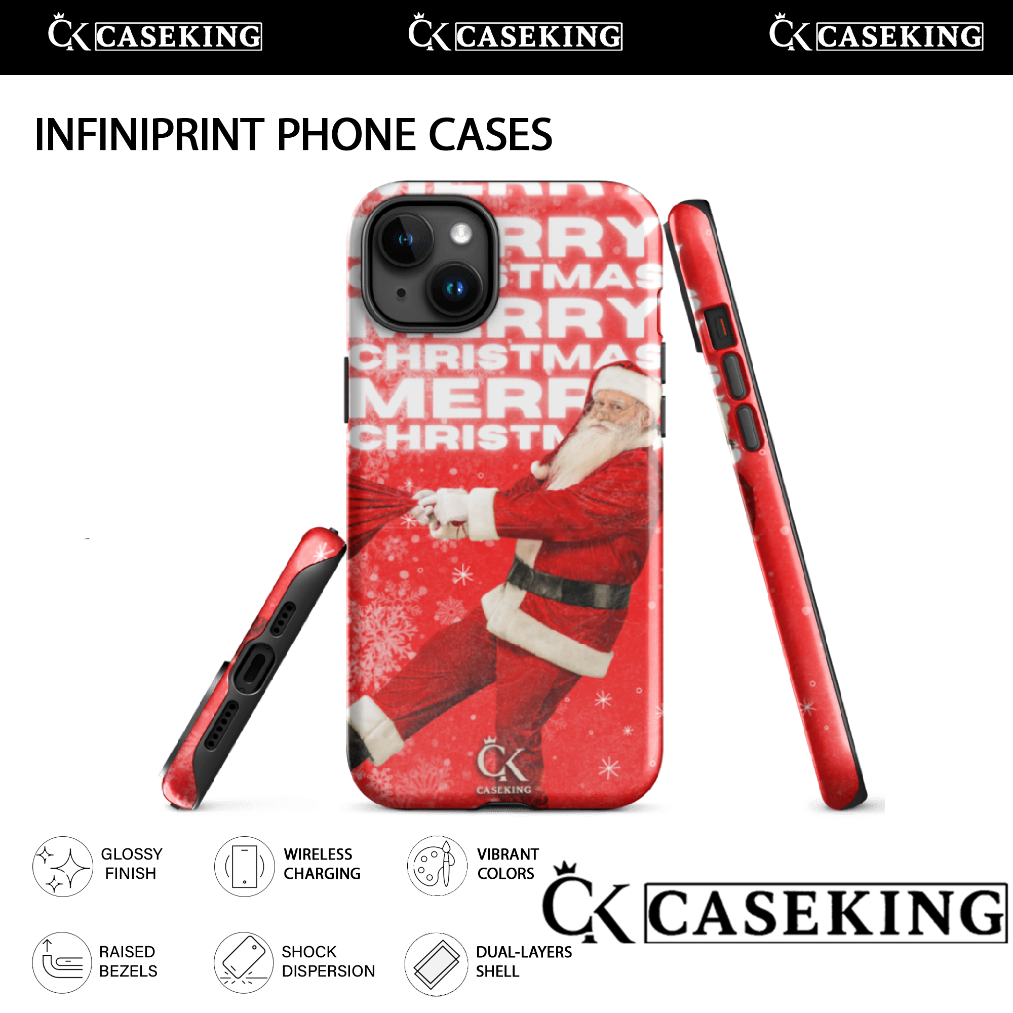 Merry Christmas – Lovely Santa Claus in festive style