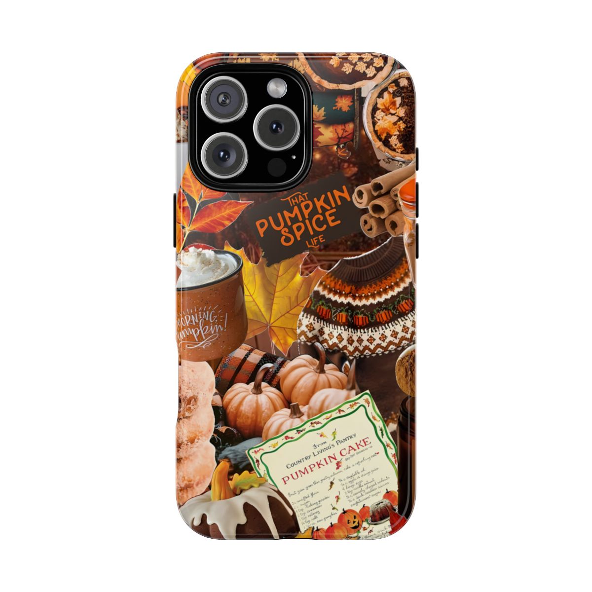 Pumpkin Spice Autumn Design, Phone Case