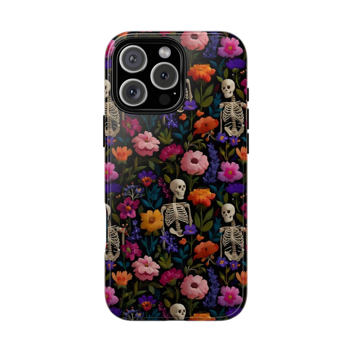 Vintage Skeletons Floral Phone Case