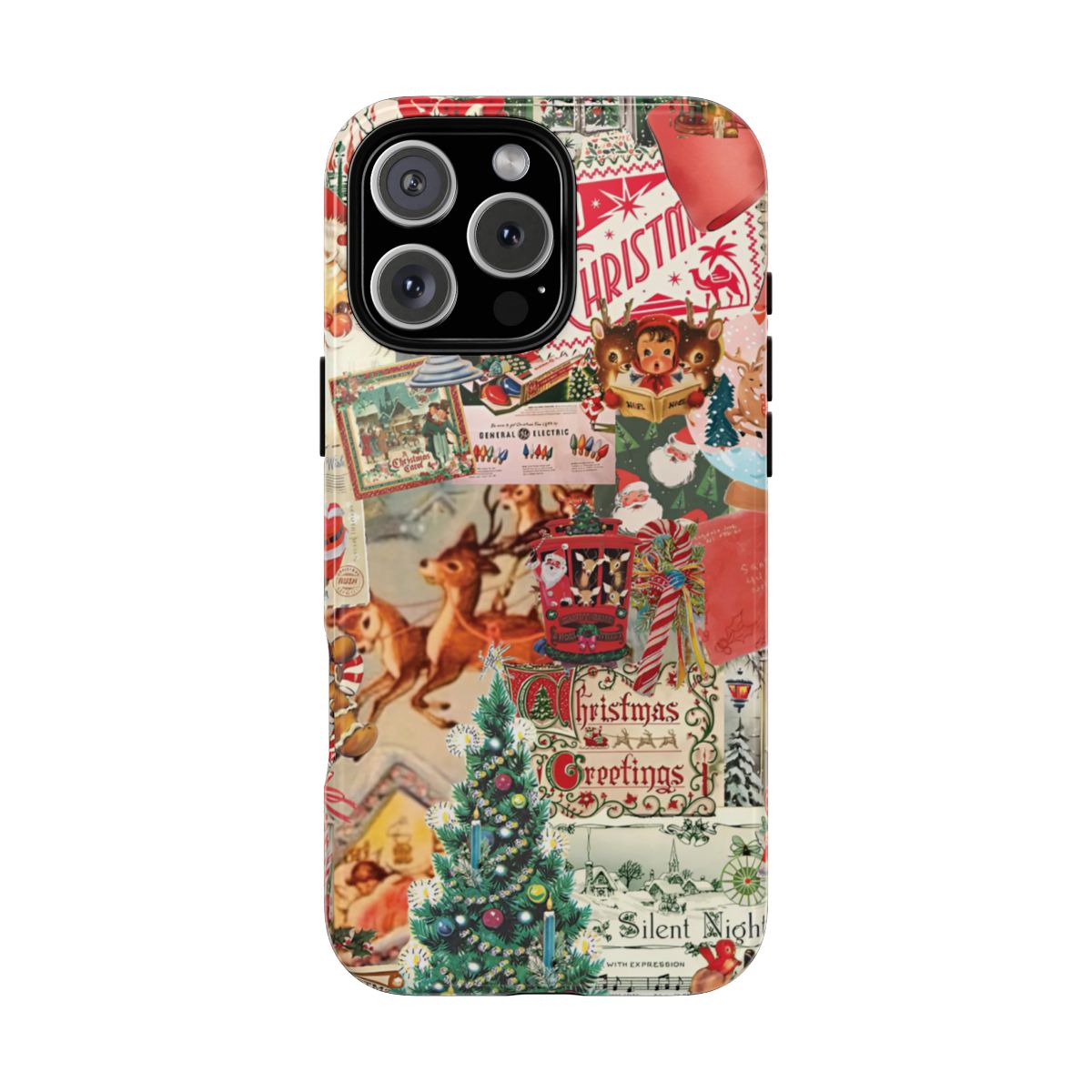 Retro Christmas Phone Case - Cozy Vintage Christmas Vibes - Phone Case