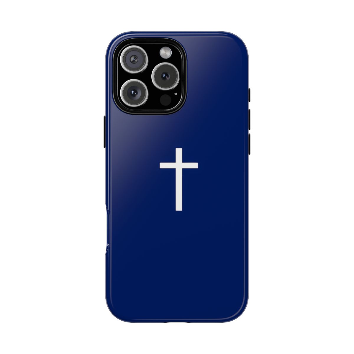 Navy Blue Cross Phone Case for Stylish Protection