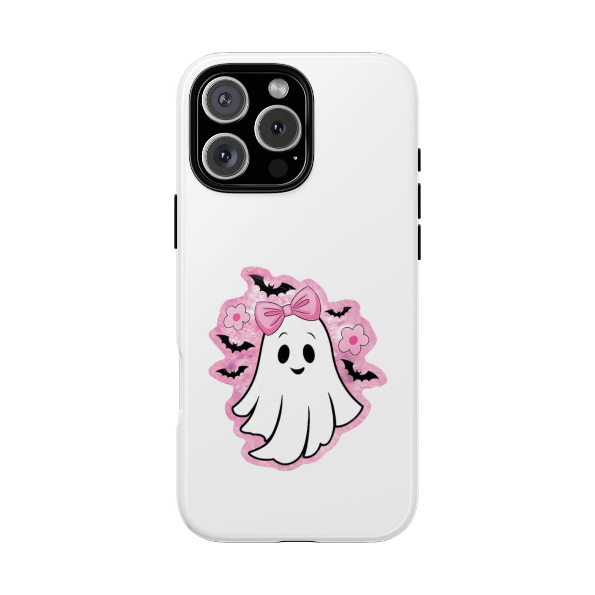 Boho Pink Bow Ghost Halloween