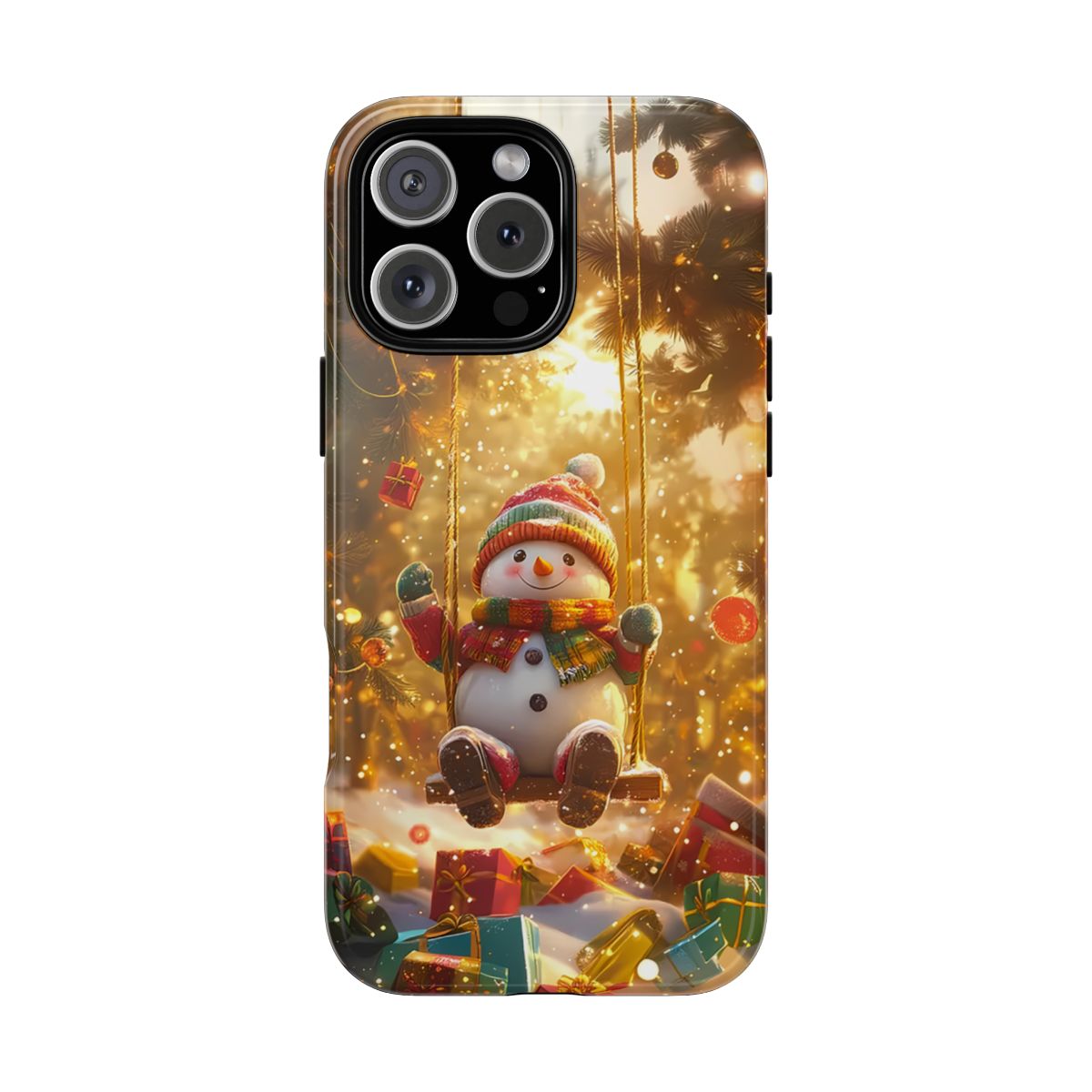 Christmas Phone Case, Snowman Winter Wonderland Phone Case, Cozy Winter Cover Snowman