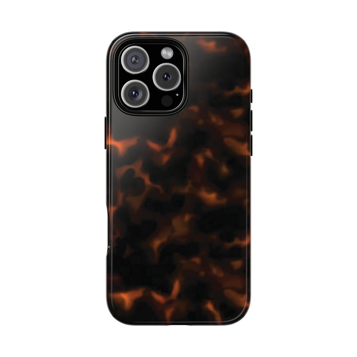 Premium Dark Orange Tortoise Shell Phone Case