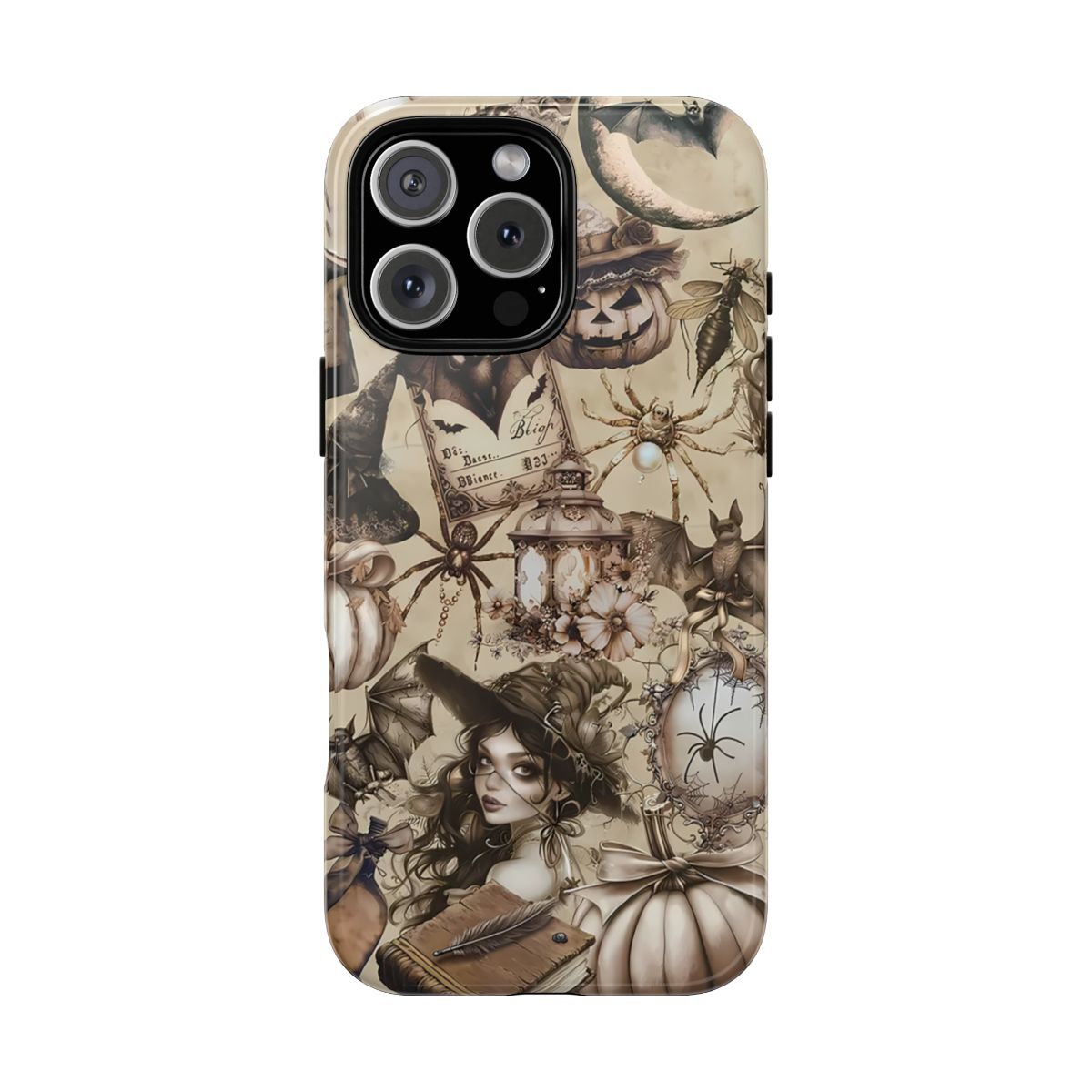 Halloween Vintage Goth Collage Tough Phone Case