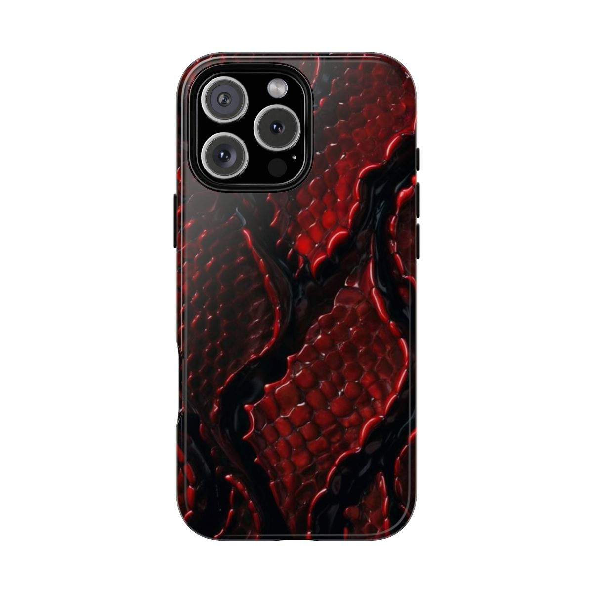 Ruby Snake Skin 3D Texture Luxury Exotic Material