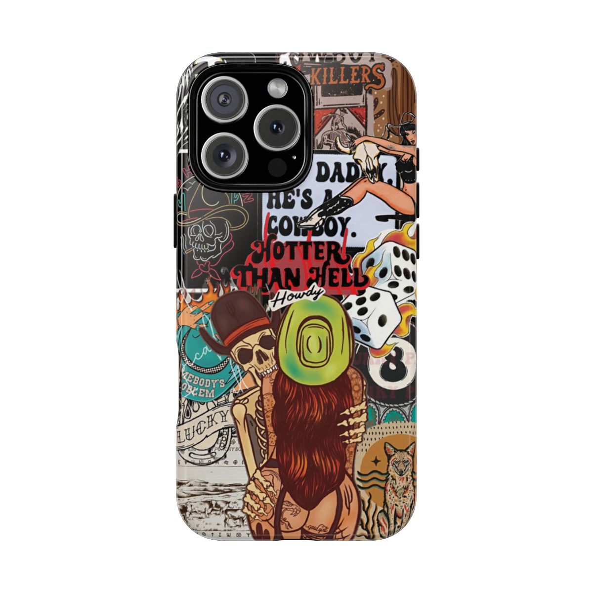 Howdy Cowgirl Aesthetic Phone Case, Cute Western Cover