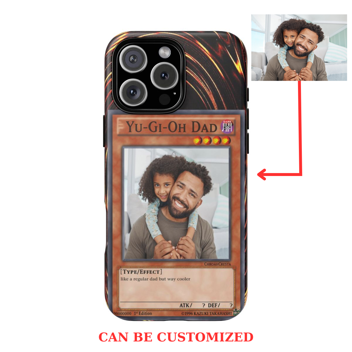 Yugioh Dad Funny Card Personalized Phone Case